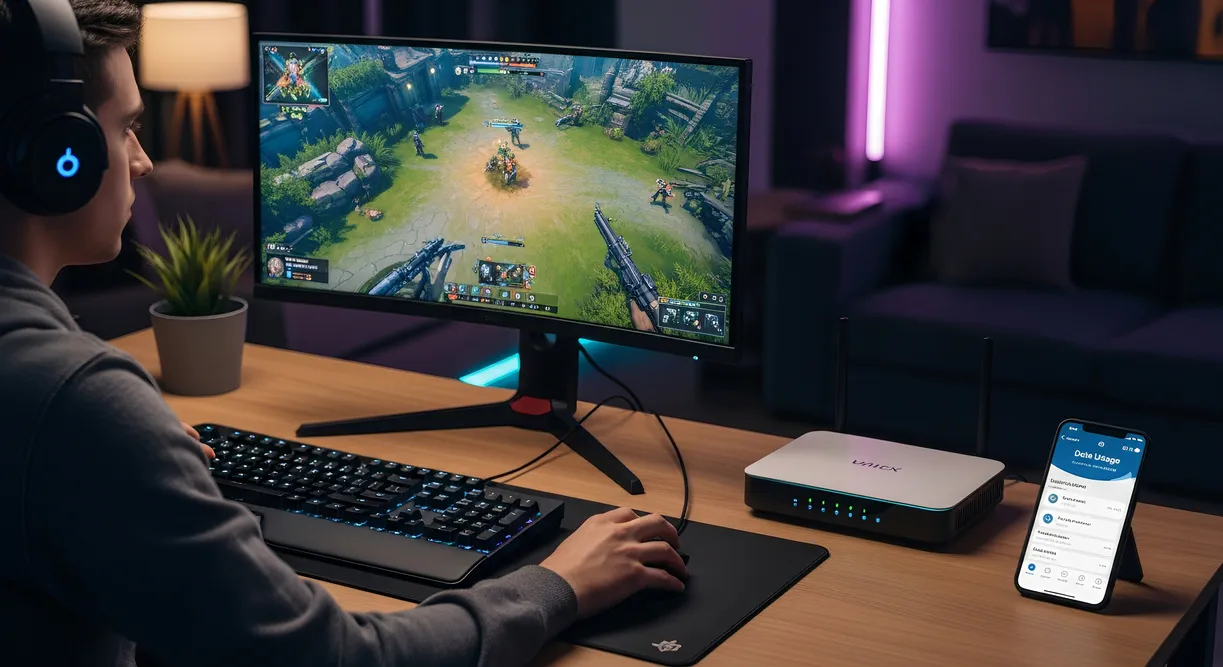 how much data does gaming use