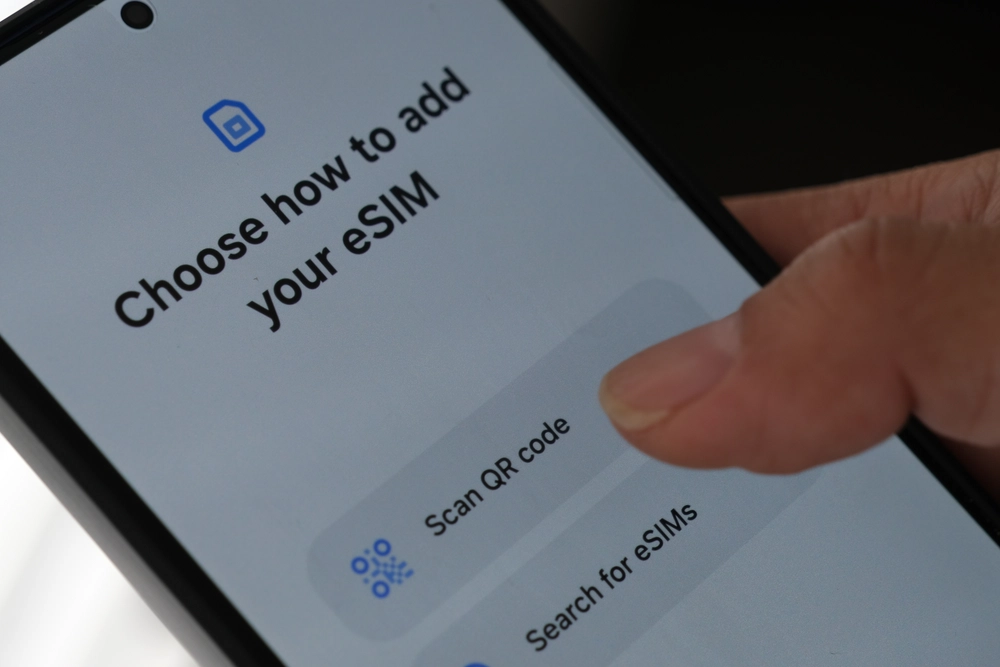 choose how to add your eSIM