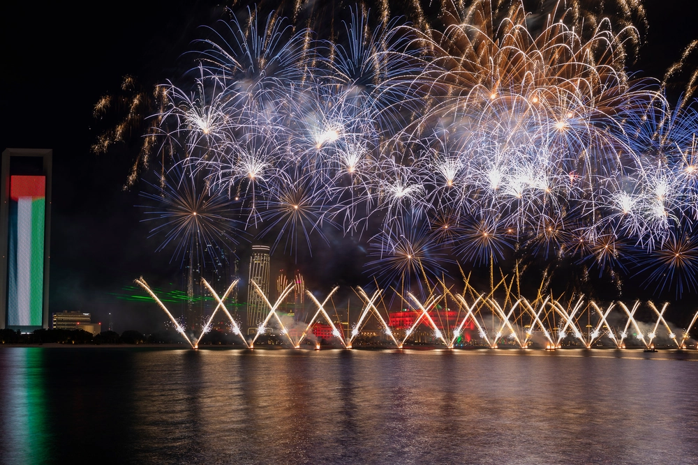Fireworks in dubai national day